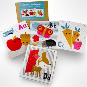 Alphabet Wall Cards | Land of Nod Nursery 26 Alphabet 11x11 Cards | Hard to Find